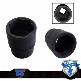   Lok-Typ Légkulcsfej - gépifej 1/2" 27 mm 6 lap alacsony - Welzh Werkzeug