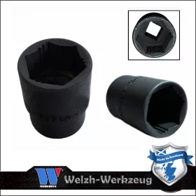   Lok-Typ Légkulcsfej - gépifej 1/2" 32 mm 6 lap alacsony - Welzh Werkzeug