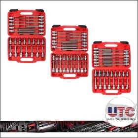   Rátűzőkulcs - crowa+bit készlet 1/2" hex-torx-XZN 88r. - UTC Tools