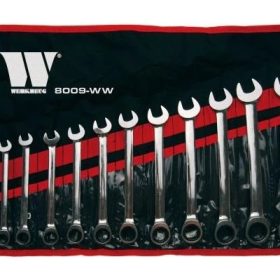   Csillag-Villás racsnis készlet 12 db-os szerszámos kocsiba habtálcás 1/3 - Welzh Werkzeug