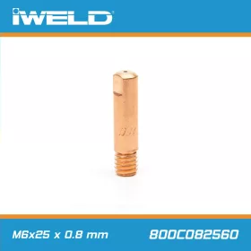 CO áramátadó fúvóka normál M6x25x6 mm x 0,8 mm - IWELD