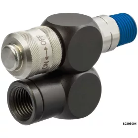   Levegő csatlakozó adapter-forgós, szabályzós 2x360-fok 1/4"KM Pichler - Pichler Tools