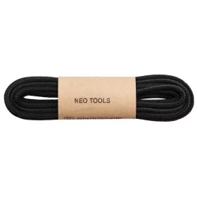   Munkavédelmi cipőhöz, cipőfűző kör alakú 120 cm 1 pár - Fekete - Neo Tools