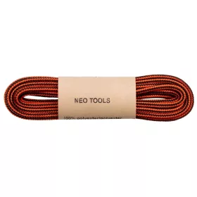   Munkavédelmi cipőhöz, cipőfűző kör alakú 120 cm 1 pár - Fekete-Narancs - Neo Tools