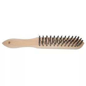   KÉZI KEFE FANYÉLLEL 4 SOROS 140x290 MM / 0,30 INOX - ABRABORO
