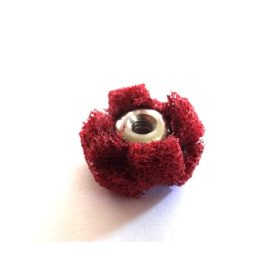   Pichler tartozék porlasztó fenék polírozó kefe - finom /piros/25 mm-es - Pichler Tools