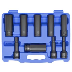   Légkulcsfej készlet 3/4" 9 db 24-36 mm+H14-17-19 metrikus hosszú 12 l. - Pichler Tools
