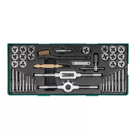   Menetfúró és menetmetsző készlet metrikus - 40 db - Jonnesway Tools