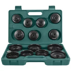   Olajszűrő leszedő kupak készlet 14+1 db-os - Jonnesway Tools