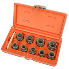   Csavarkiszedő készlet - sérült fejű csavarokhoz 9+1 db-os 10-19 mm 3/8" - Licota Tools