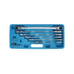   Dupla csuklós racsnis csillagkulcs készlet 8-19mm 10 részes - BGS