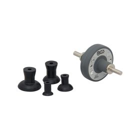   Szelepcsiszoló gépi szerszám adapter + 4 db gumifej 20+30+35+45 mm - BGS