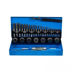   Menetfúró és menetmetsző készlet metrikus M3-M12 - 32 db-os HSS-G - BGS