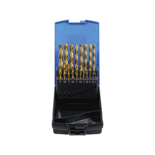BGS Spirálfúró készlet HSS titán 1-10mm 19 részes