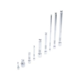   Tálcás billenős toldószár készlet 1/4"; 3/8"; 1/2" 9 részes - BGS