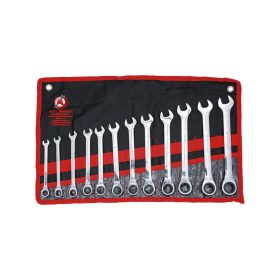   Csillag-villás racsnis készlet 12 db-os 8-19 mm - Kraftman - BGS