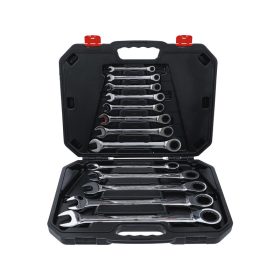 Csillag-villás racsnis készlet 13r. 8-32 mm 72 fogú - BGS