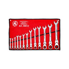   Csillag-villás racsnis-csuklós készlet 8-32 mm 13 részes - BGS