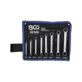   Csillag-csillagkulcs készlet egyenes EXTRA-LAPOS 8 db-os 6-22 mm - BGS