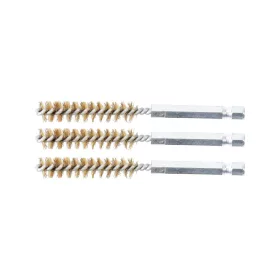 Sárgaréz kefe készlet 10mm 1/4" 3 részes - BGS