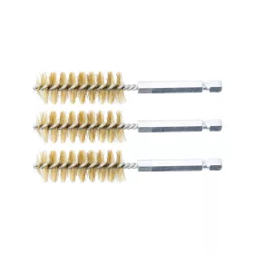 Sárgaréz kefe készlet 17mm 1/4" 3 részes - BGS