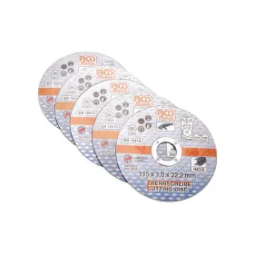   Vágókorong rozsdamentes acélhoz Ø 115x1,0x22,2mm 5 részes - BGS