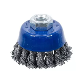   Drótcsiszoló fazékkefe 65 mm M14 x 2.0 menettel -sarokcsiszolóhoz- BGS