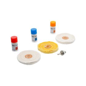   Polírozó készlet - lágy fémekhez - 7 db-os készlet - BGS