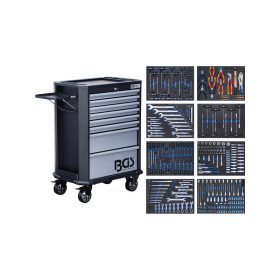 Felszerelt szerszámos kocsi 8 fiókos 299 részes - BGS