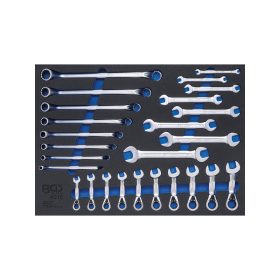   Tálcás csillag, villás és mini racsnis csillag villáskulcs készlet 26 részes - BGS