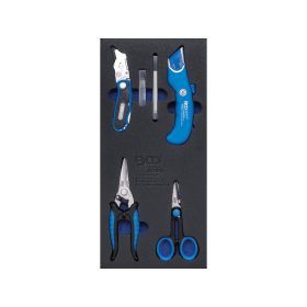 Tálcás olló és kés készlet 6 részes - BGS