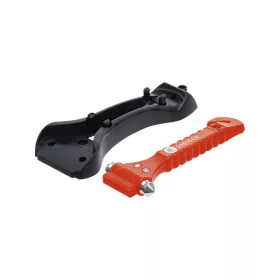 Vészkalapács biztonsági övvágóval 170mm - BGS