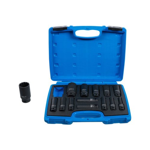 BGS Gépi hosszú dugókulcs készlet Gear Lock 10-32mm 1/2" 14 részes