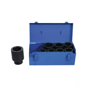   Légkulcsfej készlet 1" 8 db-os 27-50 mm 6 lap hosszú - BGS