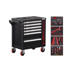   Szerszámos kocsi gyári-felszerelt 158 db-os 6 fiókos szekrény Do it - BGS