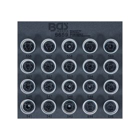 Tálcás kerékőr leszedő készlet VAG 22 részes - BGS