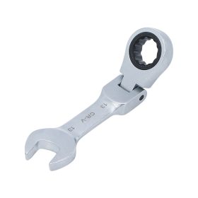   Extra rövid csuklós racsnis csillag villáskulcs 13mm - BGS