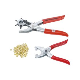   Lyukasztó fogó + szegecselő fogó + 100 db szegecs készlet 102 db-os - BGS