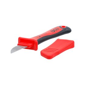   Szigetelt VDE 1000 V-os kábelcsupaszító kés + pengevédő - BGS