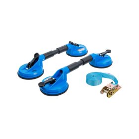   Üvegfogó tappancs 2+1 db-os dupla csuklós készlet + racsni - BGS