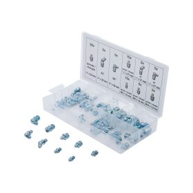   Zsírzógomb készlet 70 db-os 1/8" - 1/4" - M6x1.0 - M8x1.0 - M10x1.0 - BGS