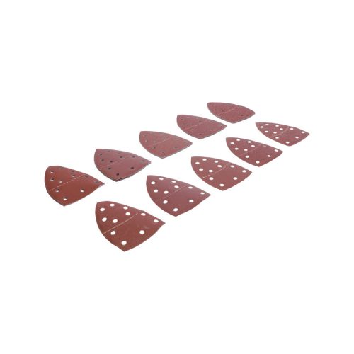 BGS Tépőzáras csiszolópapír deltacsiszolóhoz 145x100mm K40-400 25 részes