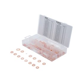 Réz alátét készlet injektorhoz 150 részes - BGS