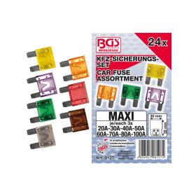 Biztosíték készlet maxi 24 részes - BGS