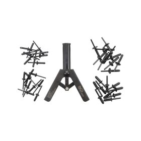 Popszegecshúzó műanyag szegecsekhez + 40 db szegecs - BGS