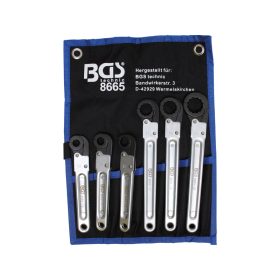   Fékcsőkulcs racsnis, egyoldali speciális készlet 6 db-os 10-22 mm - BGS