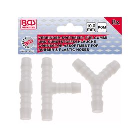 Tömlő csatlakozó készlet 10mm 8 részes - BGS