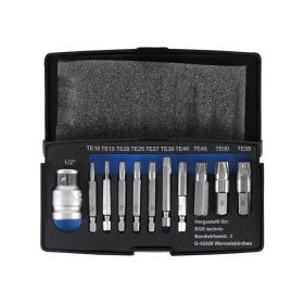   Sérült csavar kiszedő készlet torx csavarokhoz 11 részes - BGS