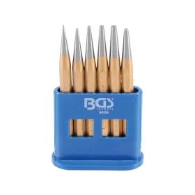 Kiütő és pontozó készlet 120mm 1-5mm 6 részes - BGS