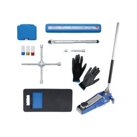   Kerékcsere szerszámkészlet emelővel 1,5t 10 részes - BGS